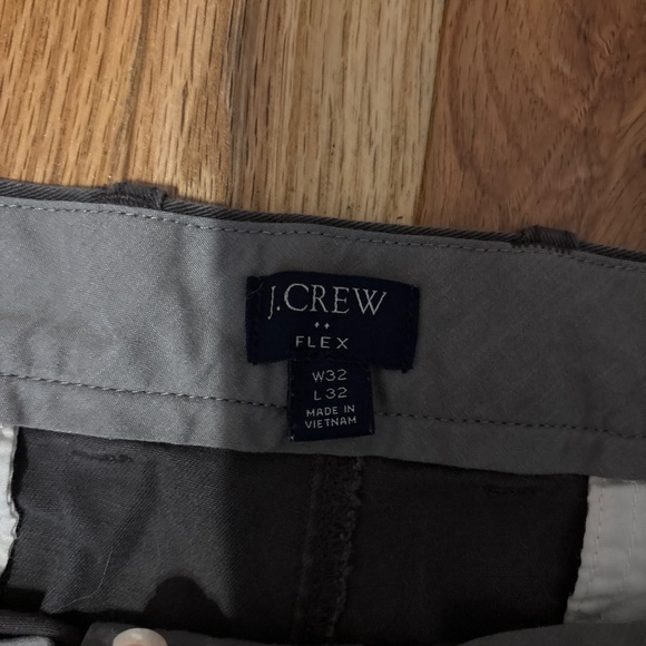 J Crew Men’s Pants Straight Flex Gray 32x32 - Picture 2 of 3